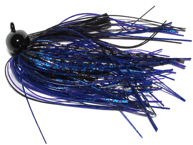 Old Jiggers Copperhead Weedless Football Jig - Blue Dragonfly