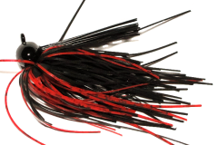 Old Jiggers Copperhead Weedless Football Jig - Black Red