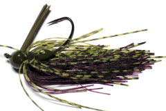 Old Jiggers Copperhead Weedless Football Jig - Green Plum