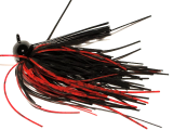 Old Jiggers Copperhead Weedless Football Jig - Black Red